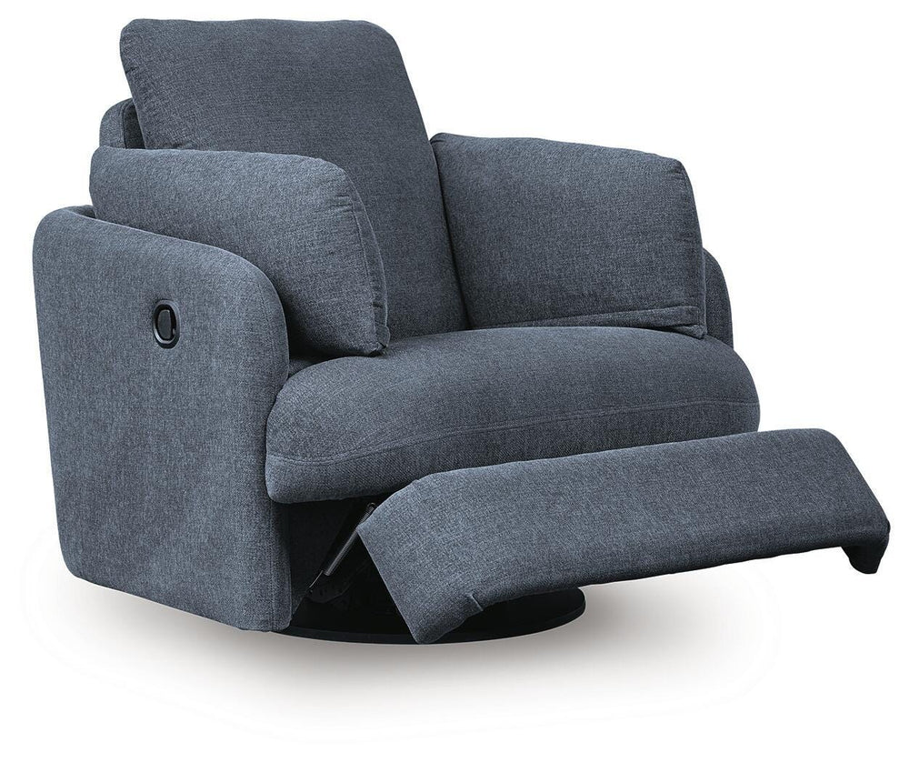 Modmax Swivel Glider Recliner in Blue (3)