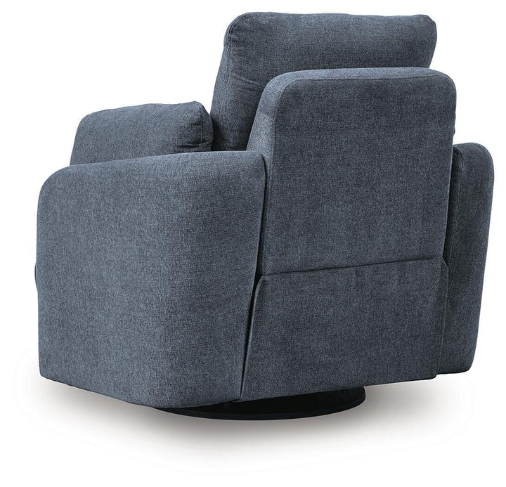 Modmax Swivel Glider Recliner in Blue (7)