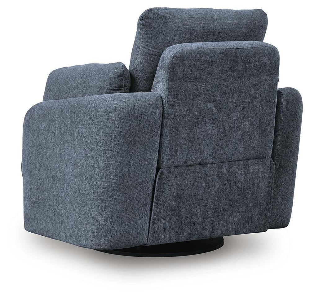 Modmax Swivel Glider Recliner in Blue (7)