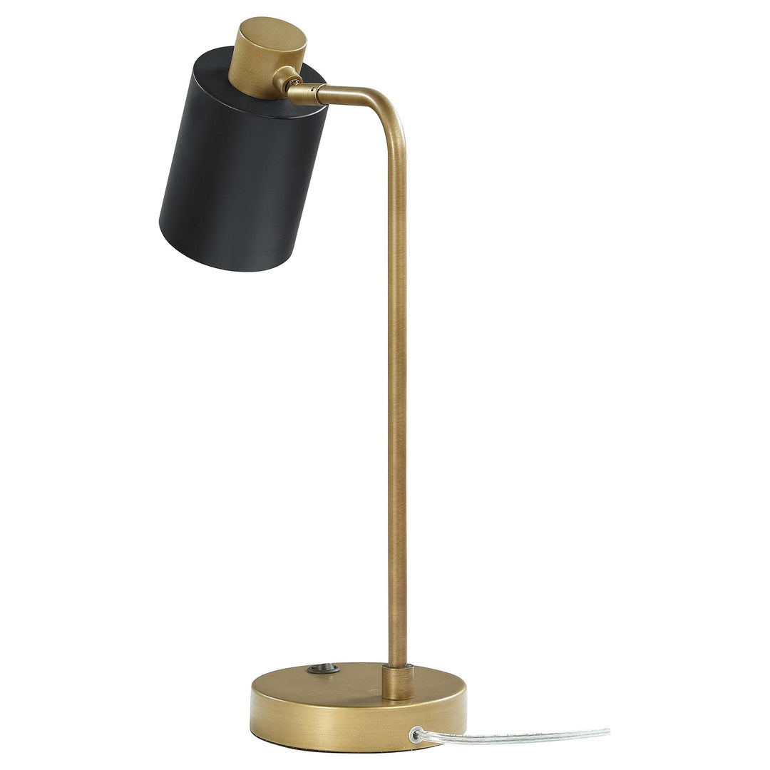 Coaster Furniture 923303 Cherise 18-inch Adjustable Angle Table Lamp Antique Brass