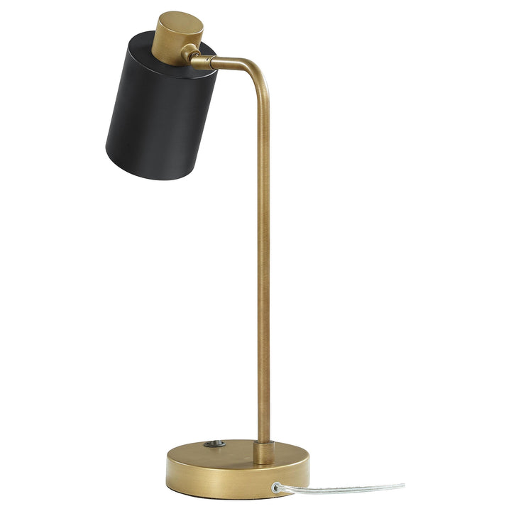 Coaster Furniture 923303 Cherise 18-inch Adjustable Angle Table Lamp Antique Brass