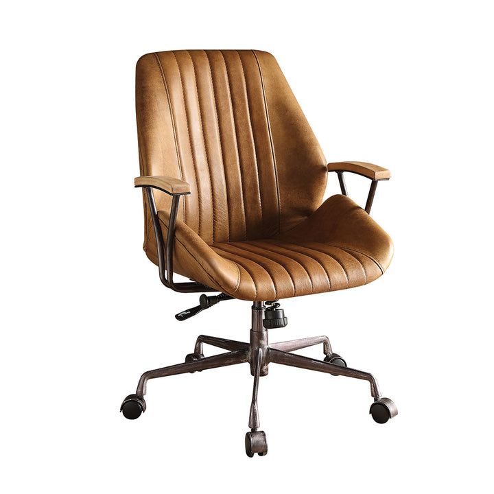 Hamilton Office Chair - Coffee Top Grain Leather