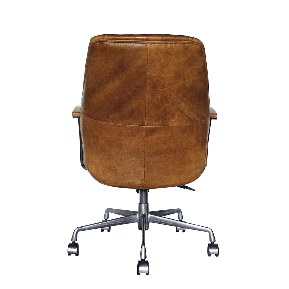 Hamilton Office Chair - Coffee Top Grain Leather