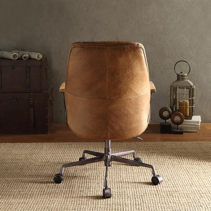 Hamilton Office Chair - Coffee Top Grain Leather