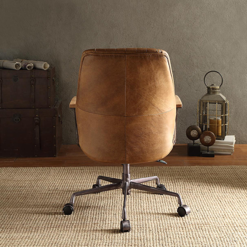 Hamilton Office Chair - Coffee Top Grain Leather