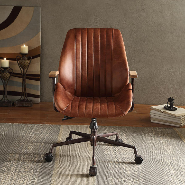 Hamilton Office Chair - Cocoa Top Grain Leather