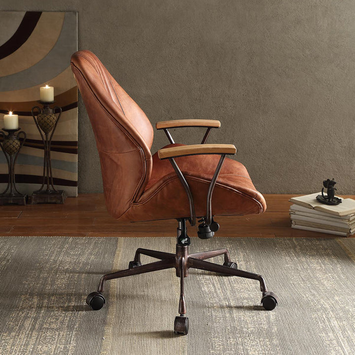 Hamilton Office Chair - Cocoa Top Grain Leather