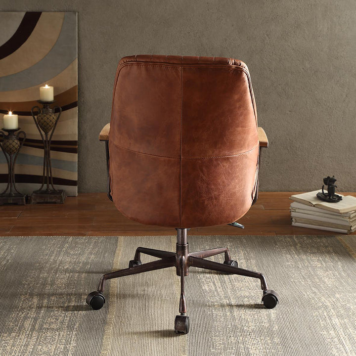 Hamilton Office Chair - Cocoa Top Grain Leather