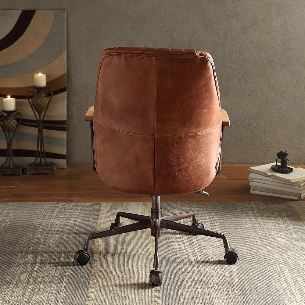 Hamilton Office Chair - Cocoa Top Grain Leather