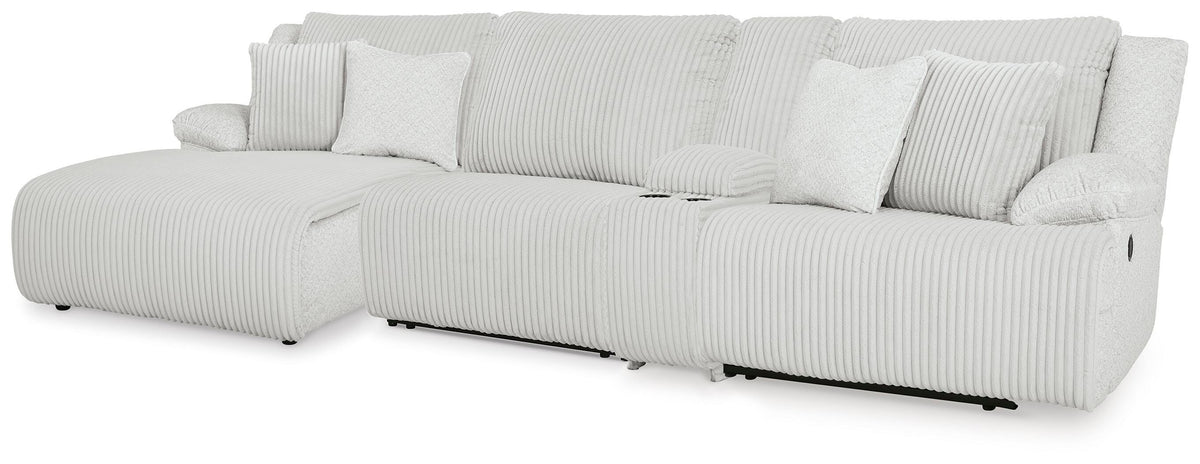 Top Tier 4-Piece Reclining Sectional with Chaise - Alloy (1)
