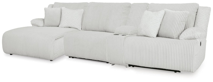 Top Tier 4-Piece Reclining Sectional with Chaise - Alloy (1)
