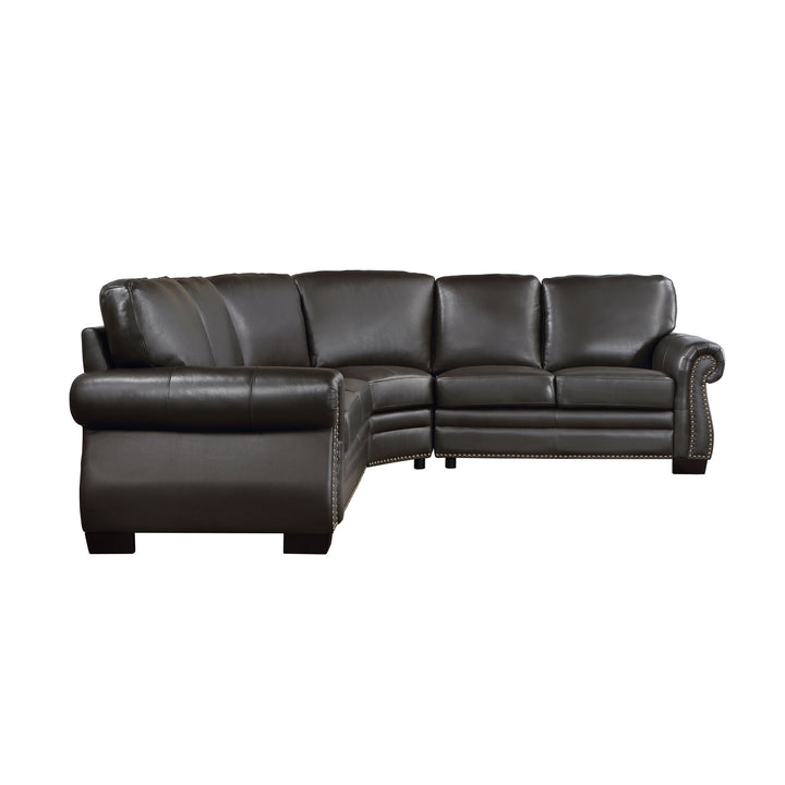 Wareham 88" Leather Sectional