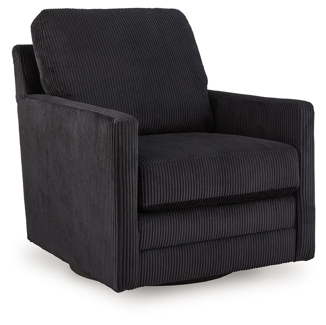 Icaman - Swivel Chair - Onyx by Ashley Furniture product image