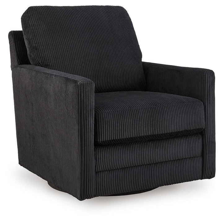 Icaman - Swivel Chair - Onyx by Ashley Furniture product image