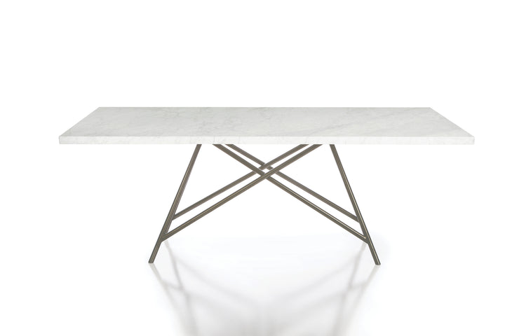 Modus Furniture 3N2560 Coral Marble Rectangular Dining Table