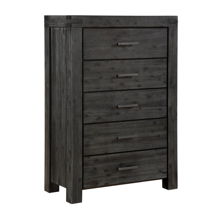 Modus Furniture 3Ft384A Meadow Five Drawer Solid Wood Chest In Graphite 2024