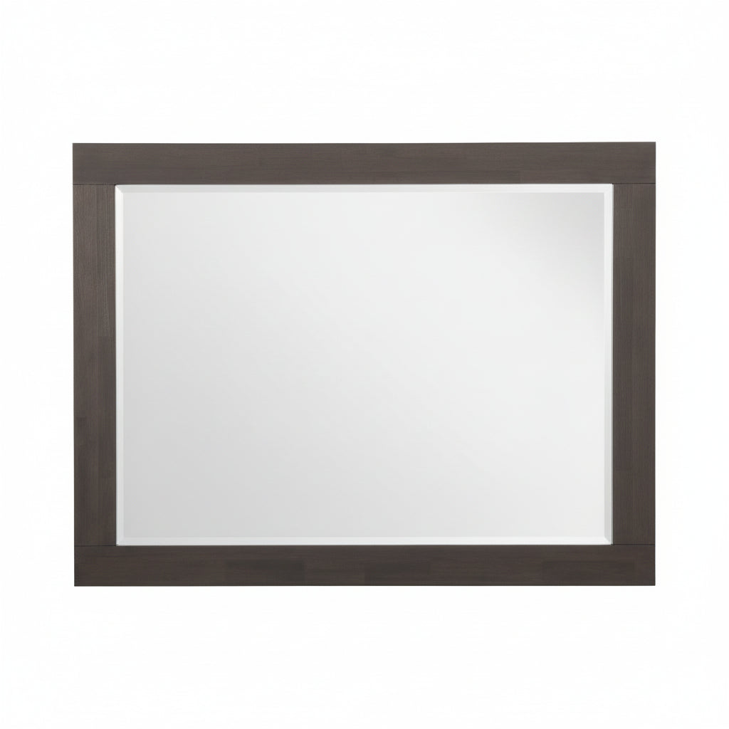 Modus Furniture 3H5783 Heath Beveled Glass Mirror In Basalt Grey