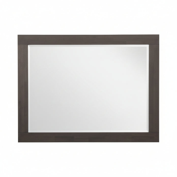 Modus Furniture 3H5783 Heath Beveled Glass Mirror In Basalt Grey