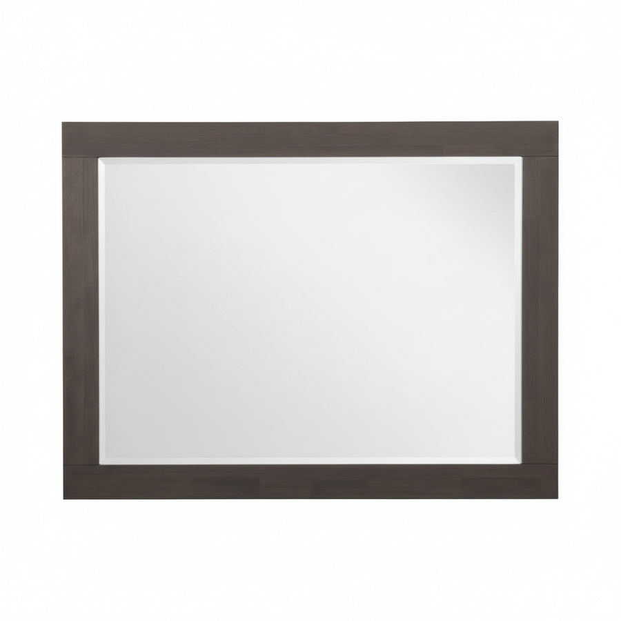 Modus Furniture 3H5783 Heath Beveled Glass Mirror In Basalt Grey