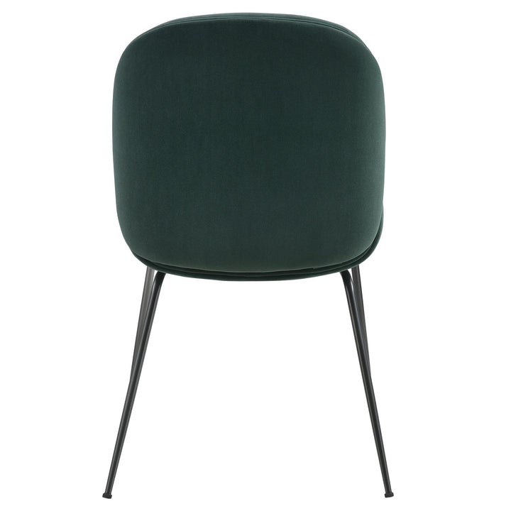 Lucy Velvet Dining Side Chair - Gallery Dark Green - view 9