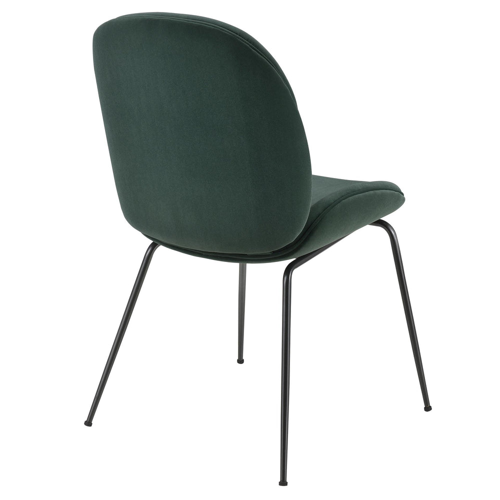 Lucy Velvet Dining Side Chair - Gallery Dark Green - view 10