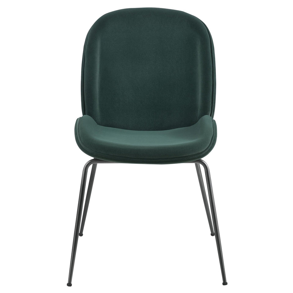 Lucy Velvet Dining Side Chair - Gallery Dark Green - view 7