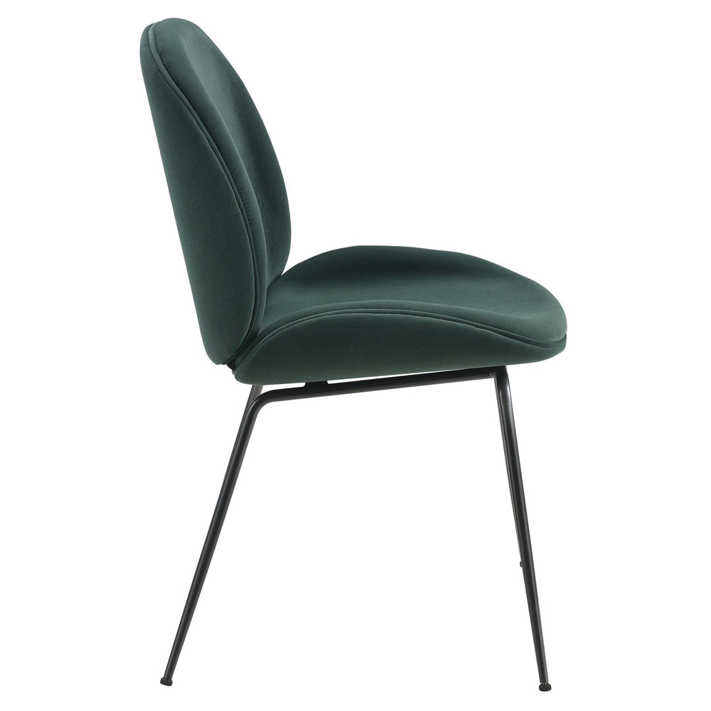 Lucy Velvet Dining Side Chair - Gallery Dark Green - view 8