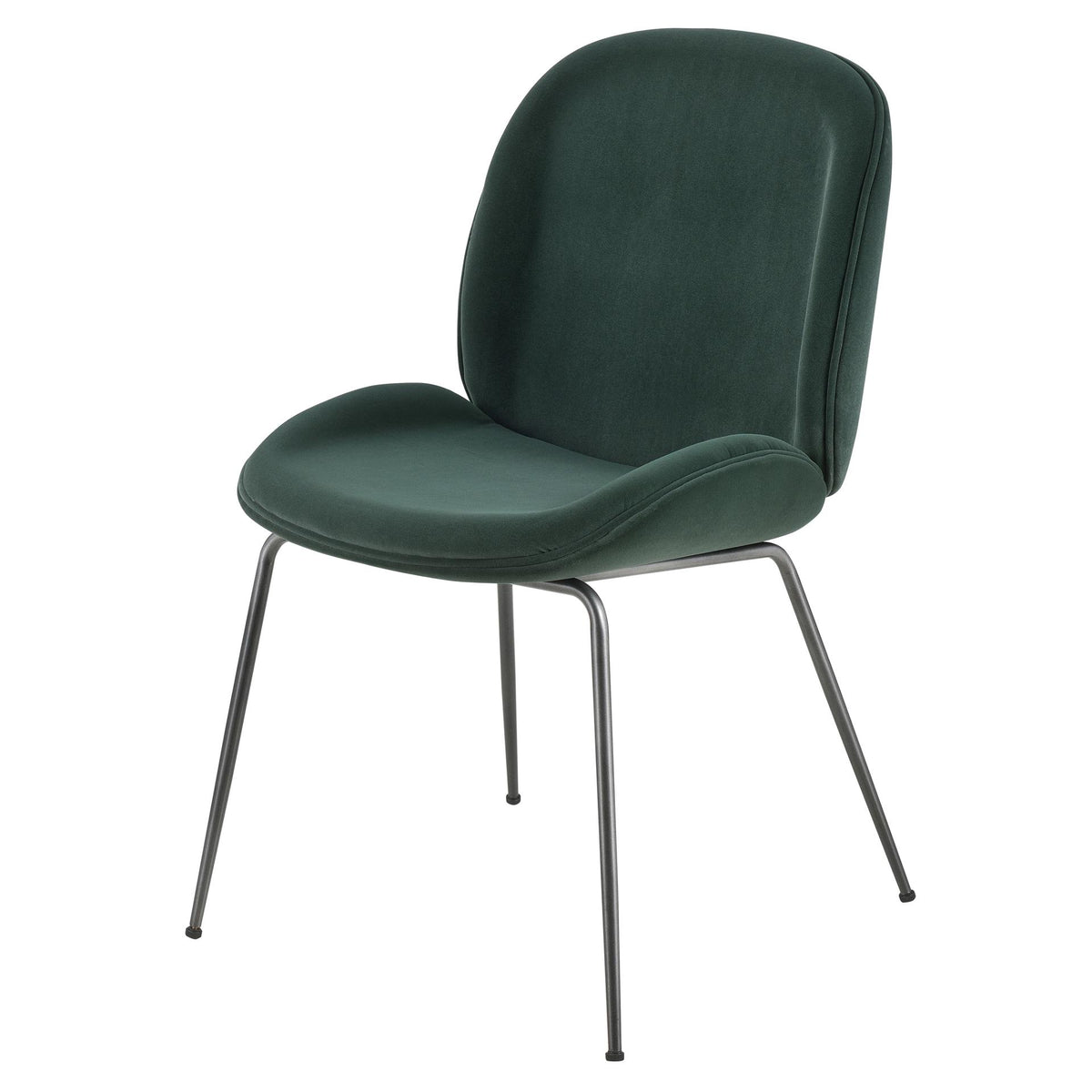 Lucy Velvet Dining Side Chair - Gallery Dark Green