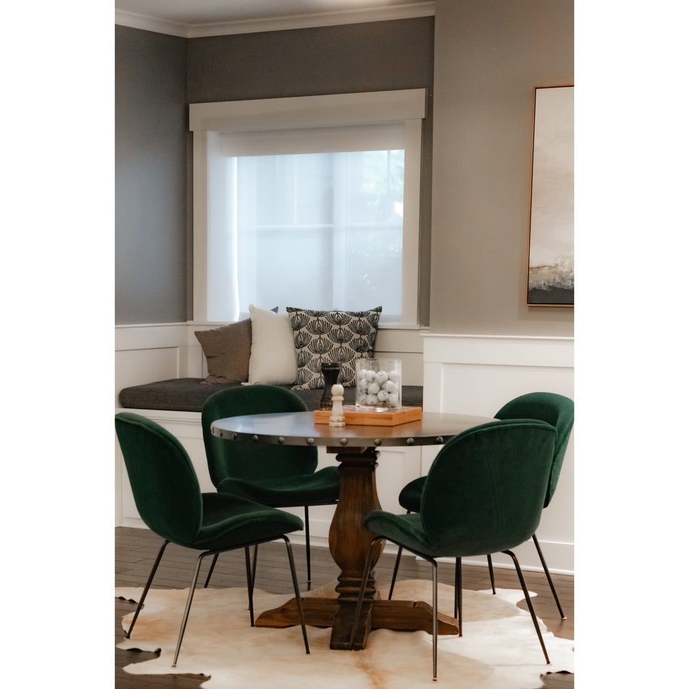 Lucy Velvet Dining Side Chair - Gallery Dark Green - view 6