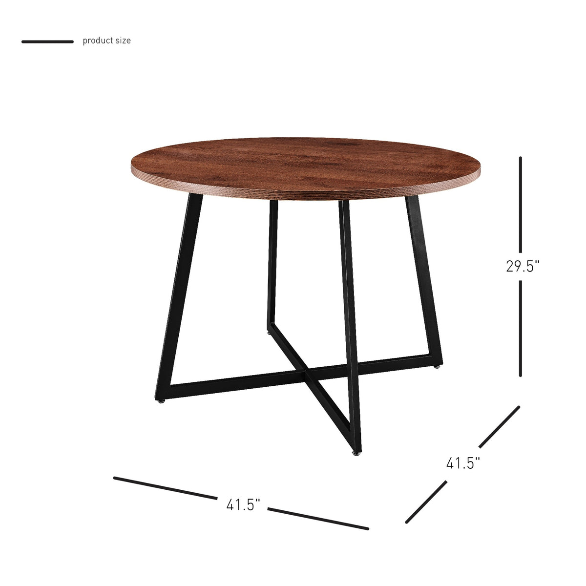 Courtdale 41.5" Round Dining Table - Gliese Brown - view 2