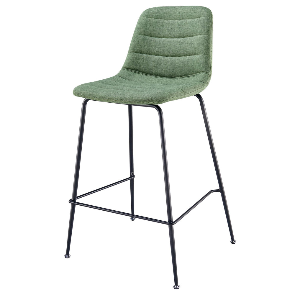 Caleb Fabric Counter Stool - Penta Green