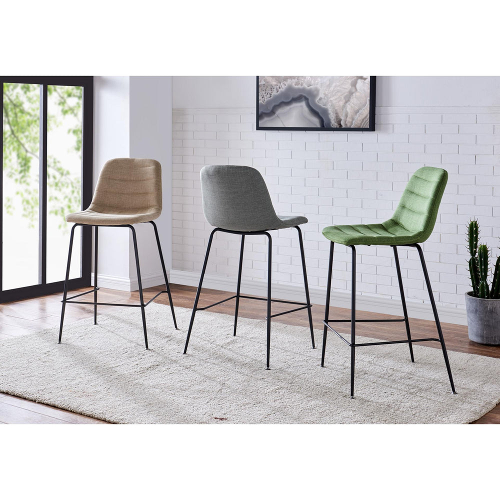 Caleb Fabric Counter Stool - Penta Linen - view 3