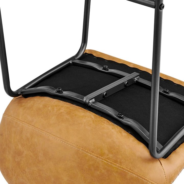 Leighton Faux Leather Counter Stool - Vintage Cedar - view 12