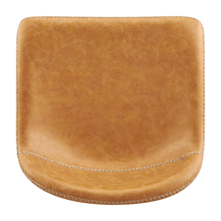 Leighton Faux Leather Counter Stool - Vintage Cedar - view 8