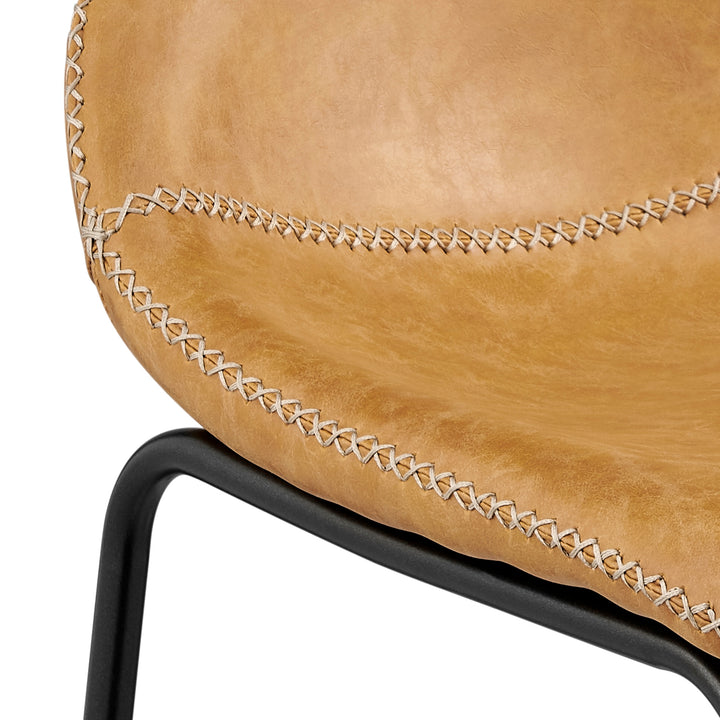 Leighton Faux Leather Counter Stool - Vintage Cedar - view 10