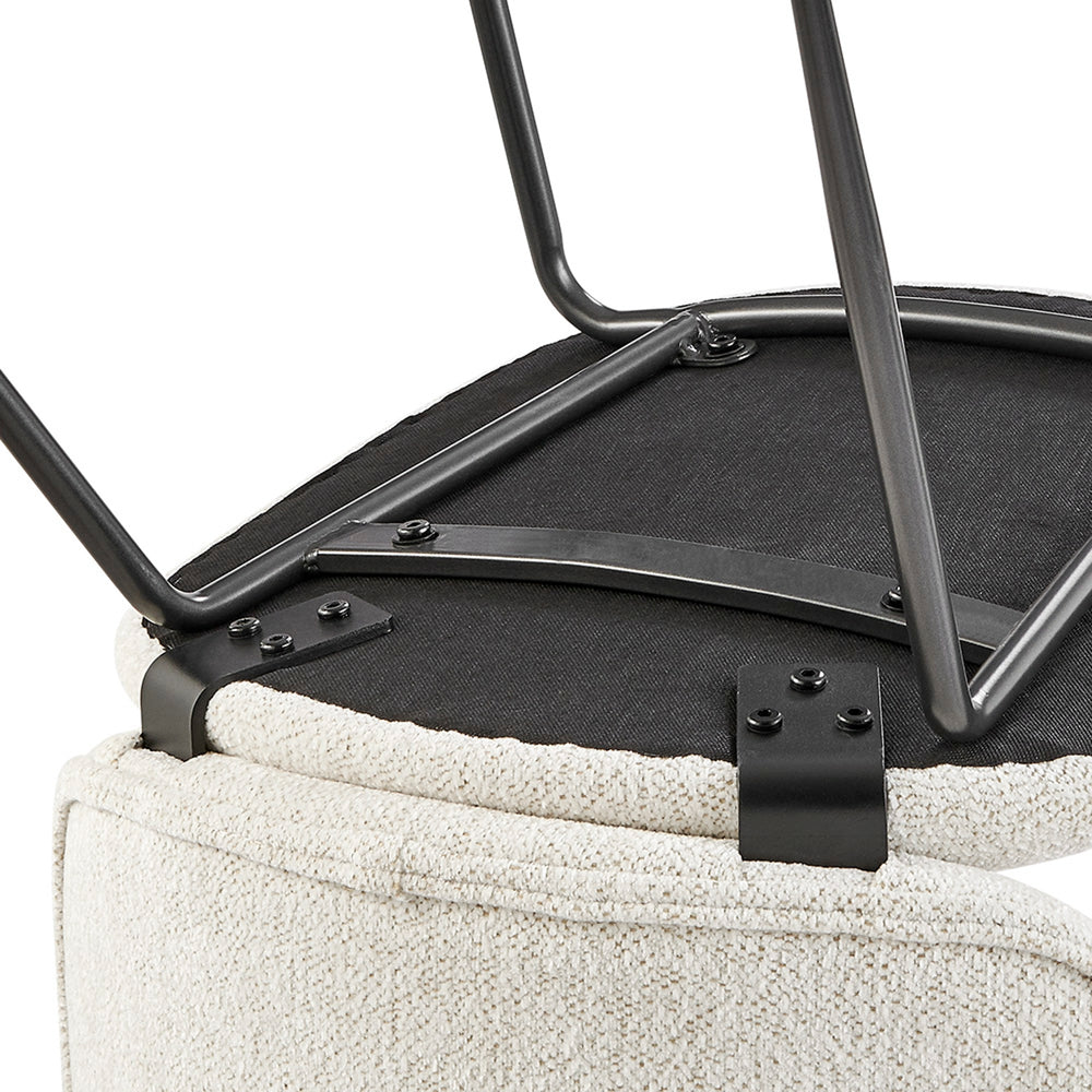 Nisha Boucle Dining Side Chair - Posh Ivory - view 13