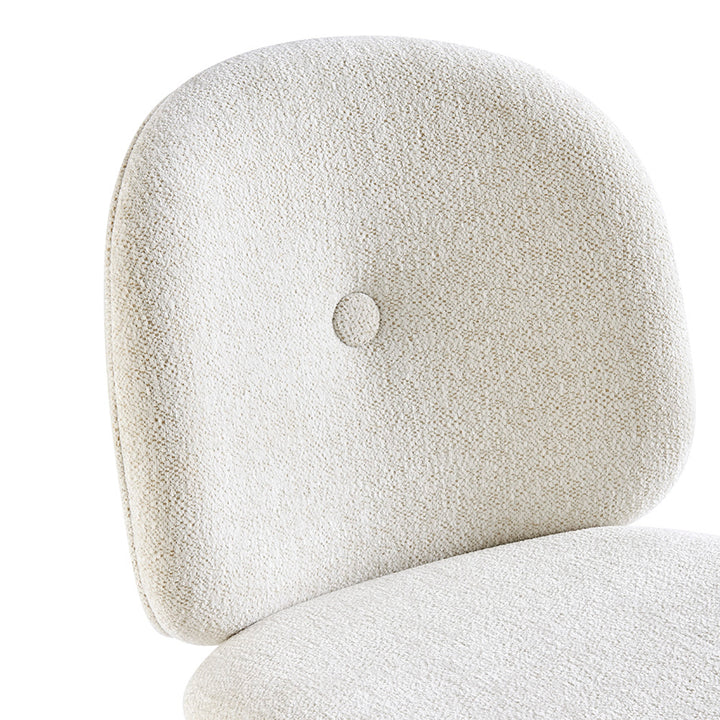 Nisha Boucle Dining Side Chair - Posh Ivory - view 9