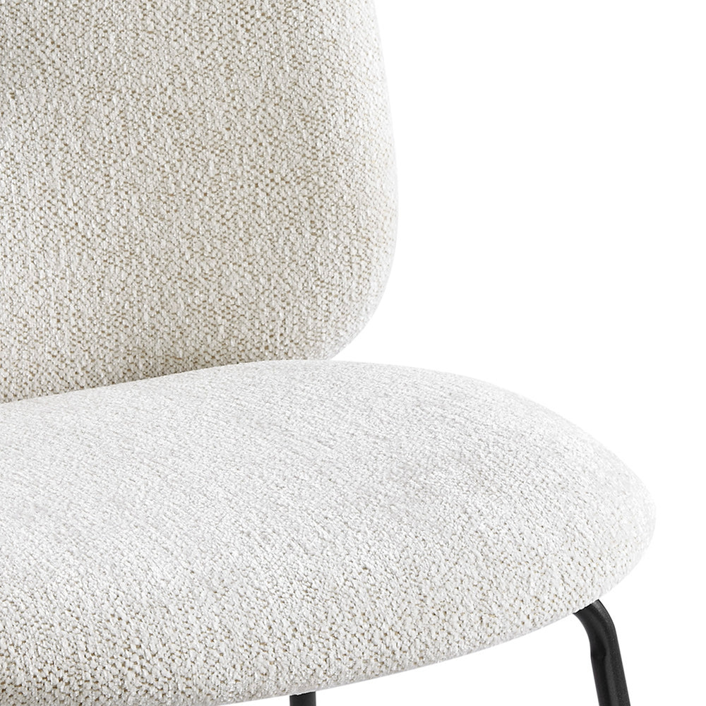 Nisha Boucle Dining Side Chair - Posh Ivory - view 10