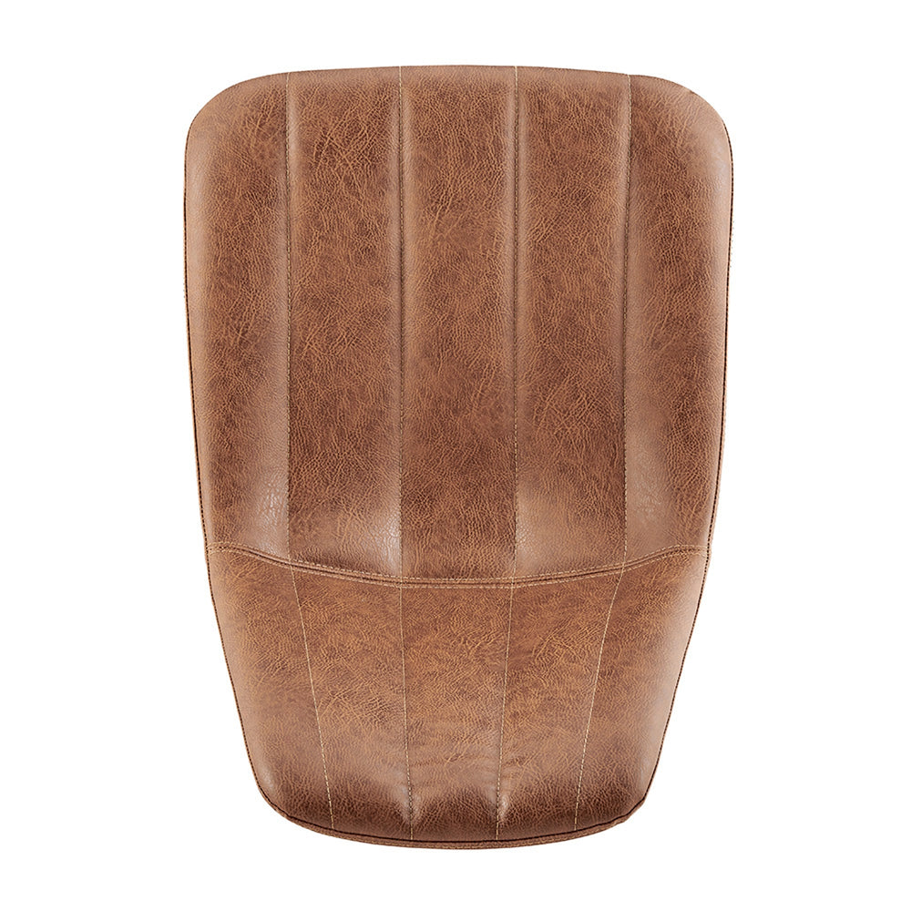 Robert Faux Leather Swivel Office Chair - Umber Brown - view 7