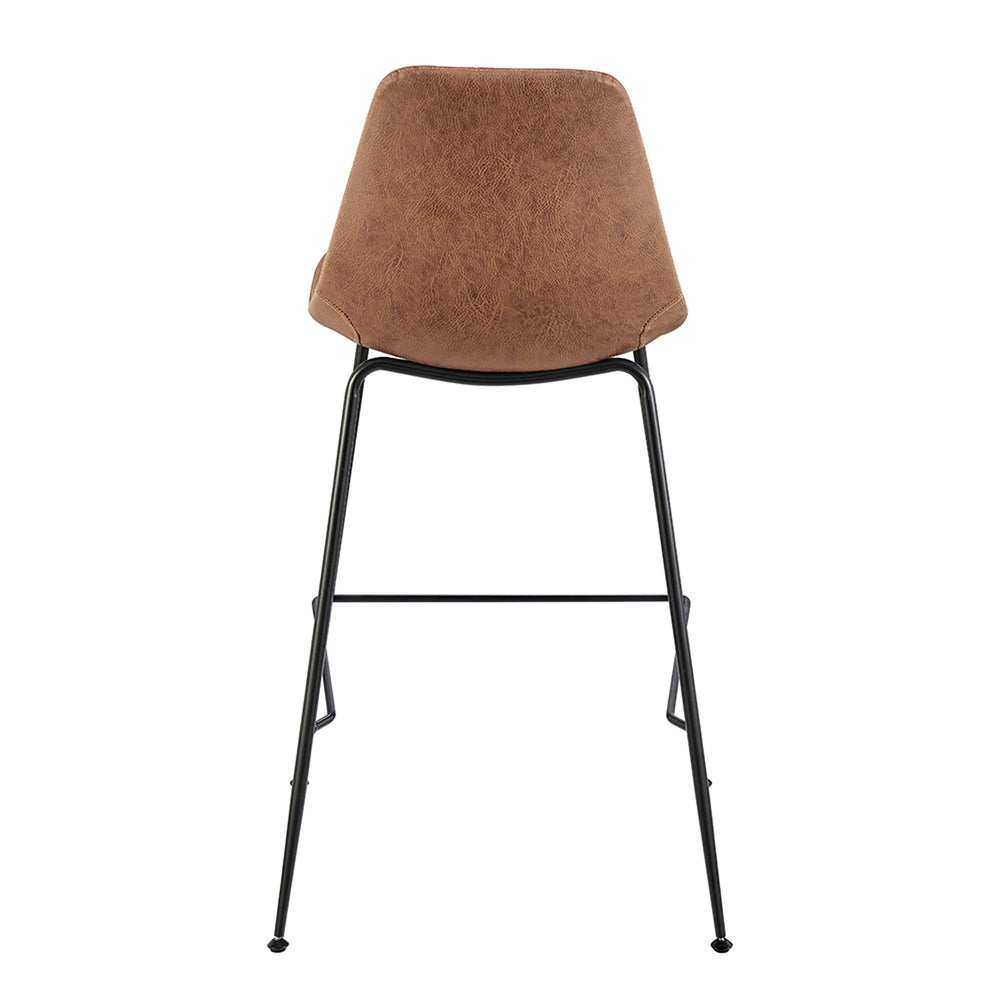 Robert Faux Leather Counter Stool - Umber Brown - view 4