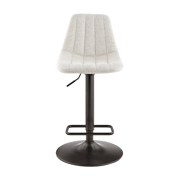 Robert Boucle Gaslift Swivel Bar Stool - Posh Ivory - view 3