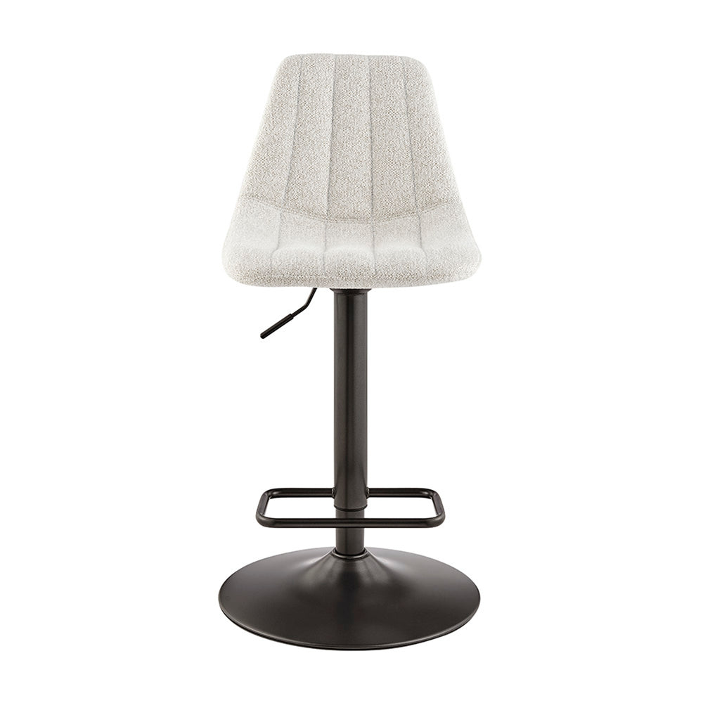 Robert Boucle Gaslift Swivel Bar Stool - Posh Ivory - view 3
