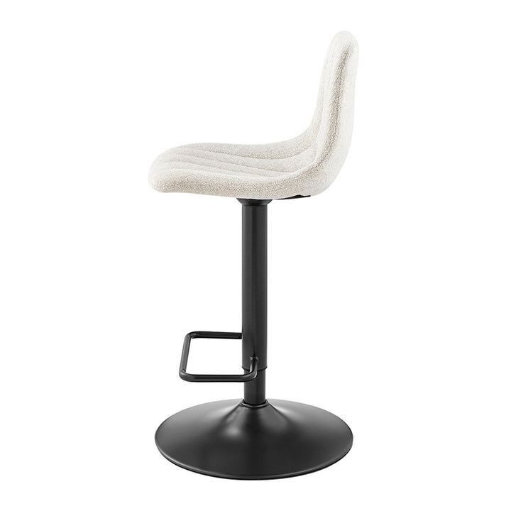 Robert Boucle Gaslift Swivel Bar Stool - Posh Ivory - view 4