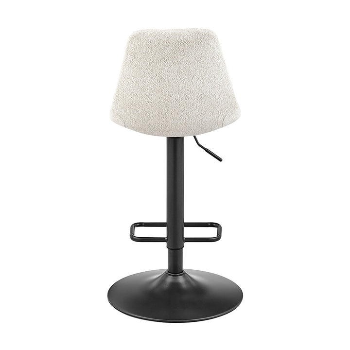 Robert Boucle Gaslift Swivel Bar Stool - Posh Ivory - view 5