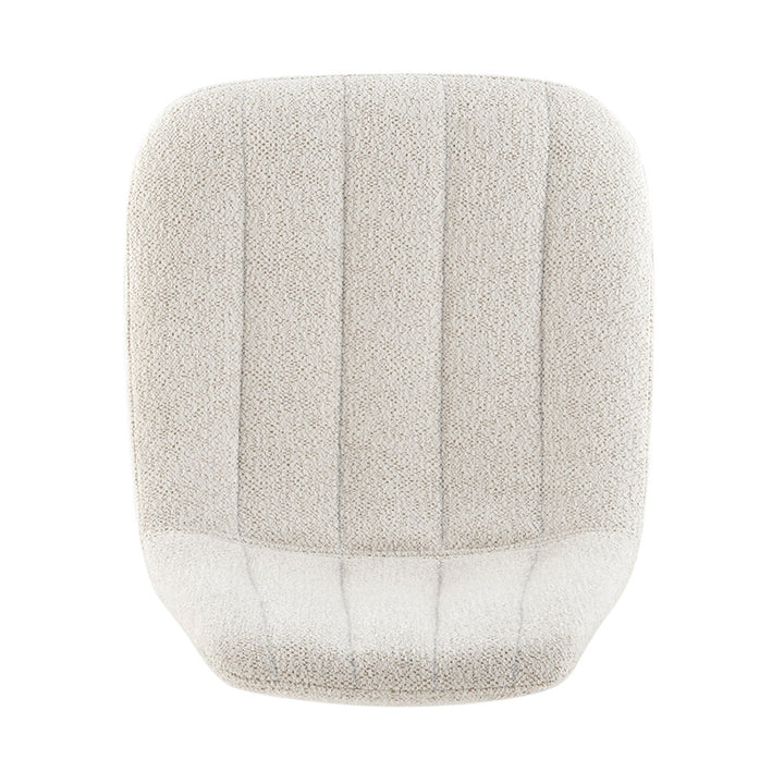 Robert Boucle Gaslift Swivel Bar Stool - Posh Ivory - view 7