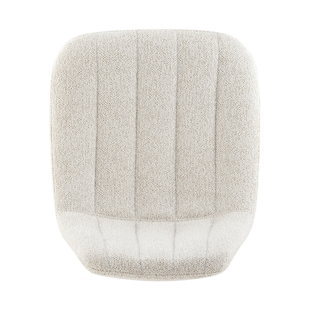 Robert Boucle Gaslift Swivel Bar Stool - Posh Ivory - view 7