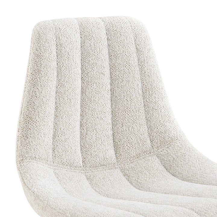 Robert Boucle Gaslift Swivel Bar Stool - Posh Ivory - view 8