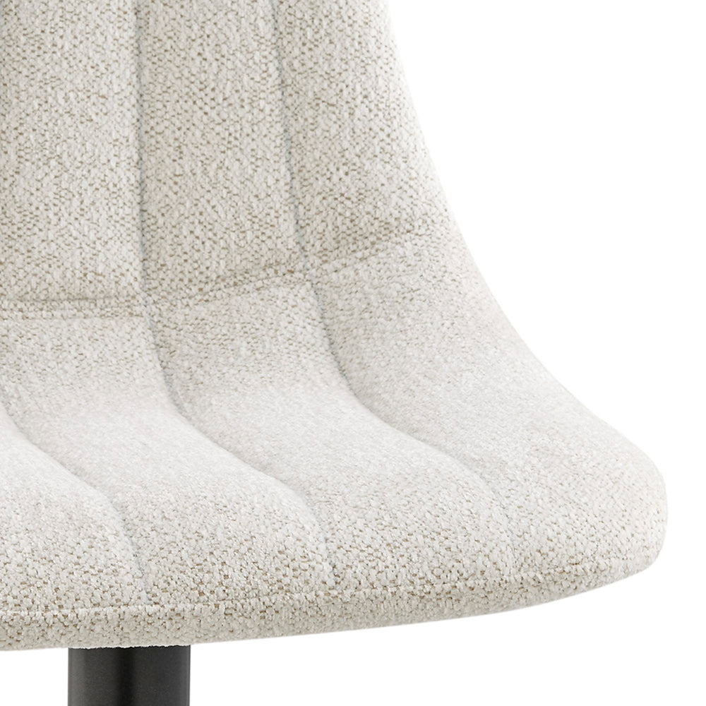 Robert Boucle Gaslift Swivel Bar Stool - Posh Ivory - view 9