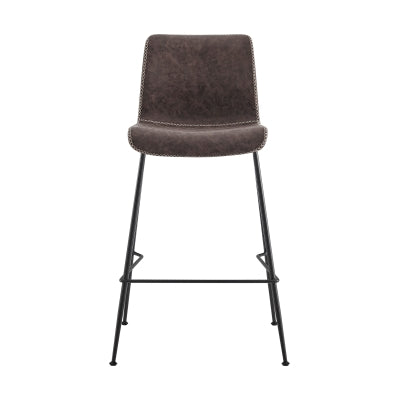Jayden Faux Leather Low Back Counter Stool