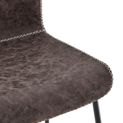 Jayden Faux Leather Low Back Counter Stool